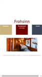 Mobile Screenshot of hotel-frohsinn.ch