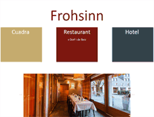 Tablet Screenshot of hotel-frohsinn.ch